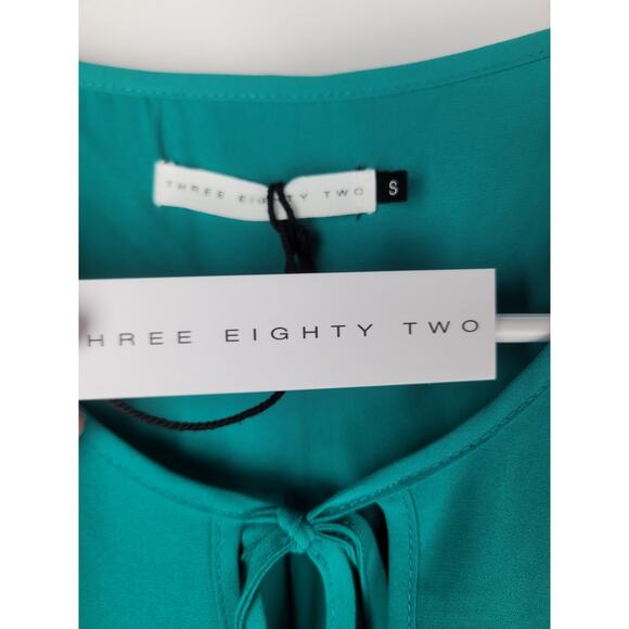 Three Eighty Two Revolve Women's Kiera Peasant Tunic Long Sleeve Teal Size S - Picture 4 of 9